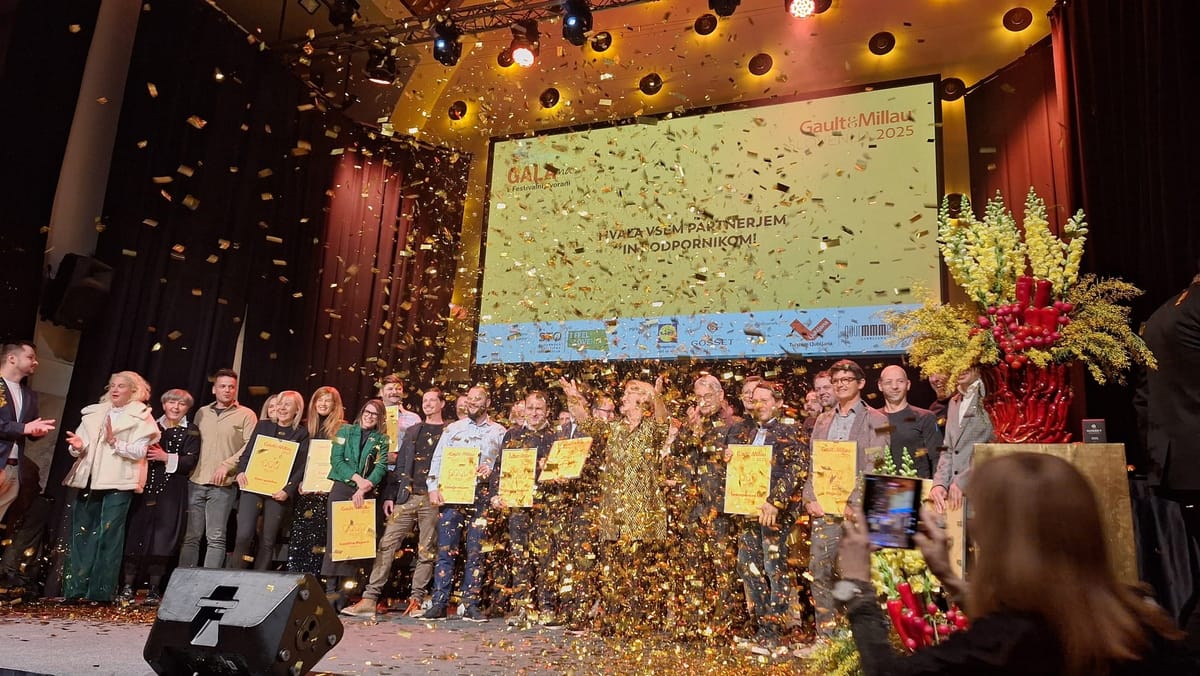 Gault&Millau Slovenija podelil kulinarične diplome za leto 2025